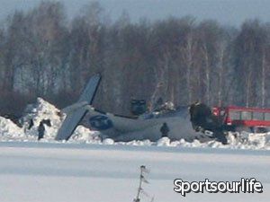 Российских биатлонистов на борту самолета, упавшего под Тюменью, не было
