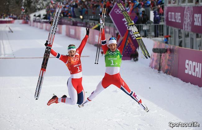 Норвежки Бьорген и Остберг - олимпийские чемпионки в командном спринте