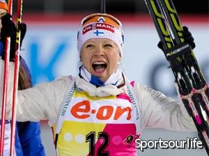 Макарайнен победила в спринте на финском этапе КМ; Вита Семеренко - 21-я